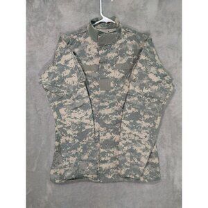 Army Combat Coat Uniform Shirt 33 Long Digital Camo Insect Repellent Ripstop